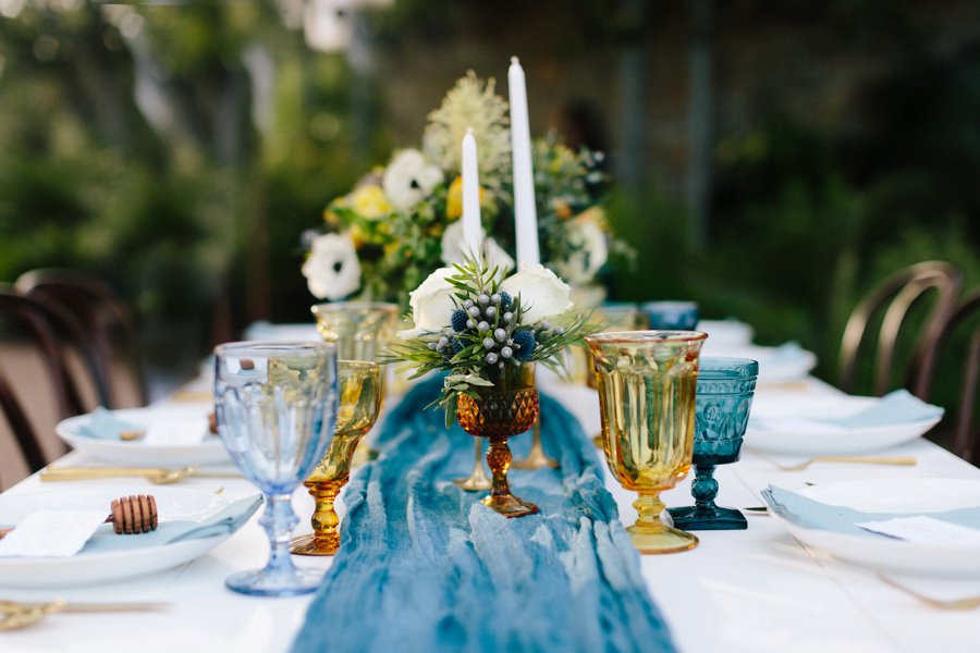 Eclectic Desert Inspired Yellow & Teal Wedding Ideas via TheELD.com