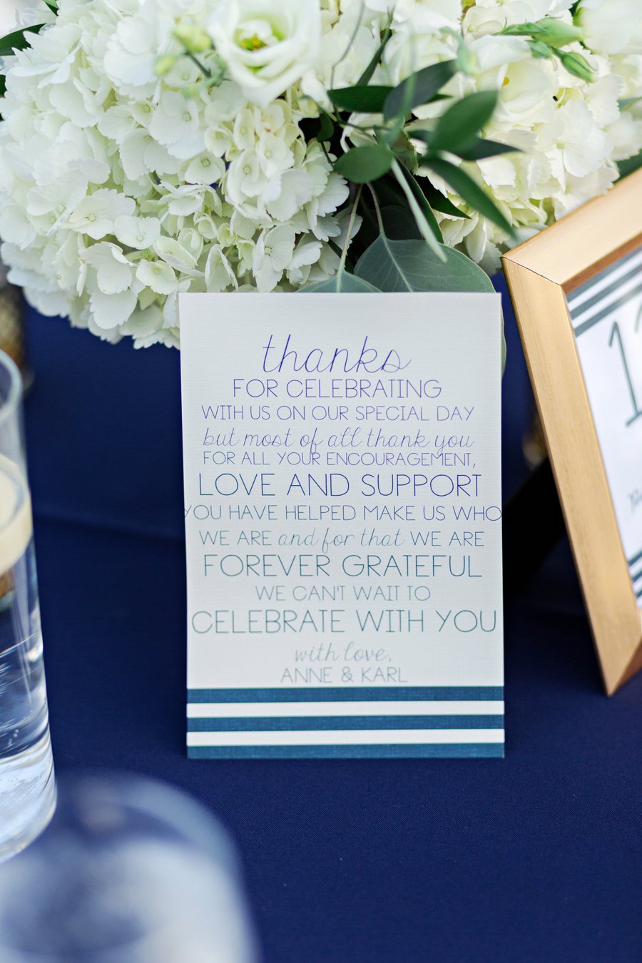 A Classic Navy & White Outdoor Florida Wedding via TheELD.com