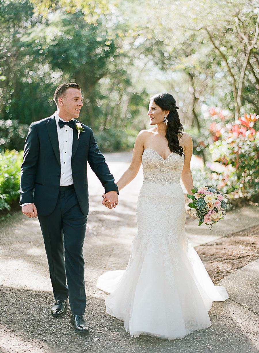 A Classic Blush & Silver Outdoor Miami Wedding via TheELD.com