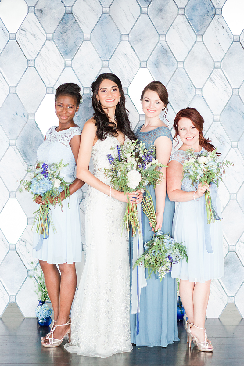 Pale blue outlet bridesmaid