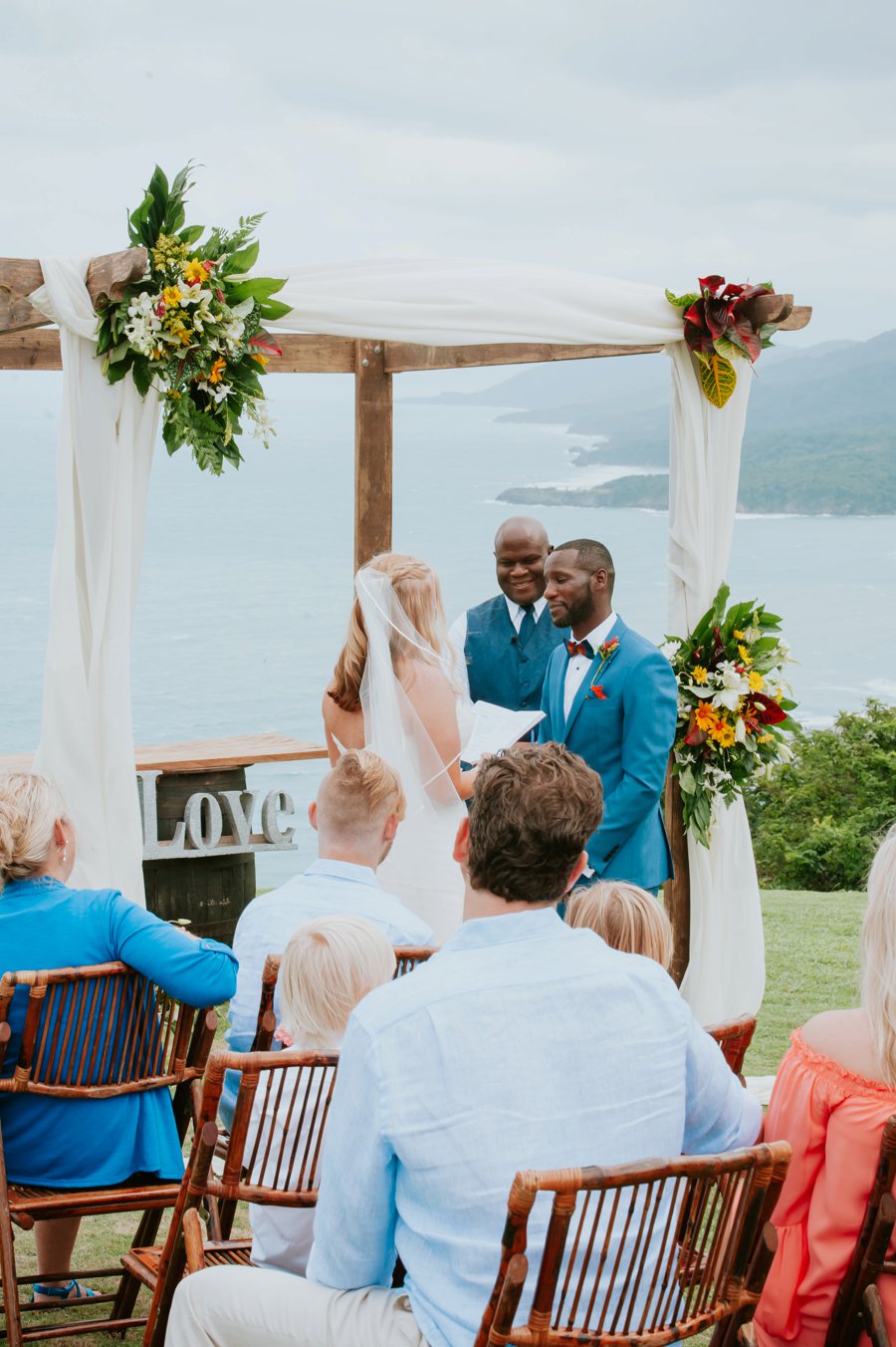 A Colorful Retro Jamaican Inspired Wedding via TheELD.com