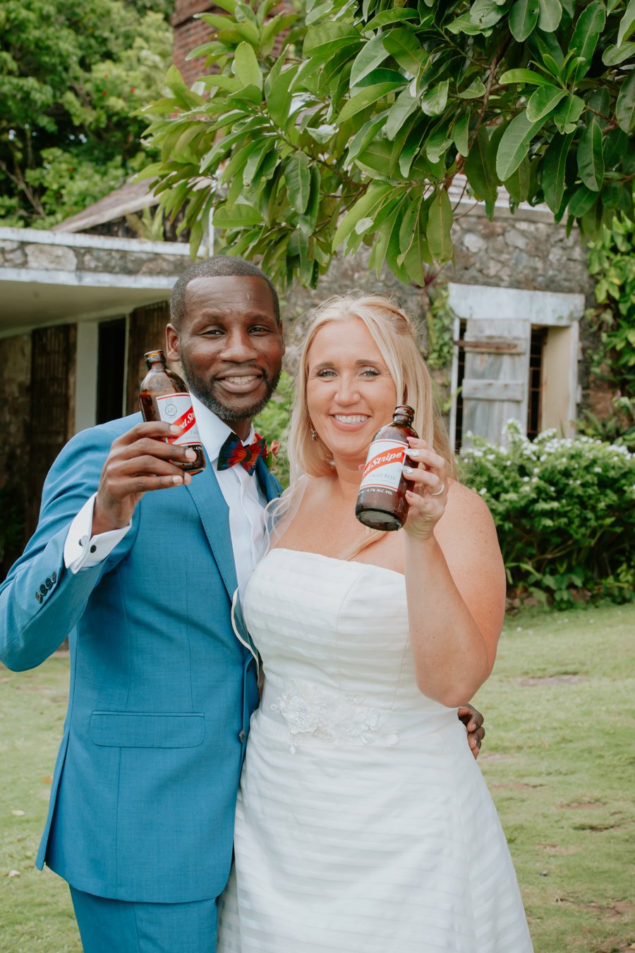 A Colorful Retro Jamaican Inspired Wedding via TheELD.com