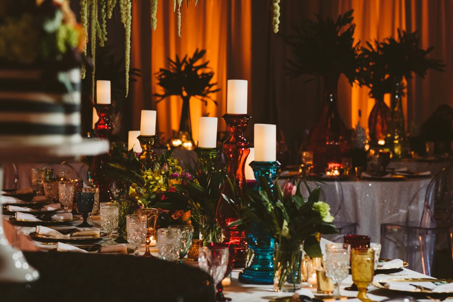 A Colorful Retro Jamaican Inspired Wedding via TheELD.com