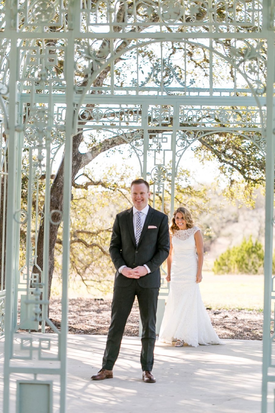 An Elegant Blush & Champagne Texas Destination Wedding via TheELD.com