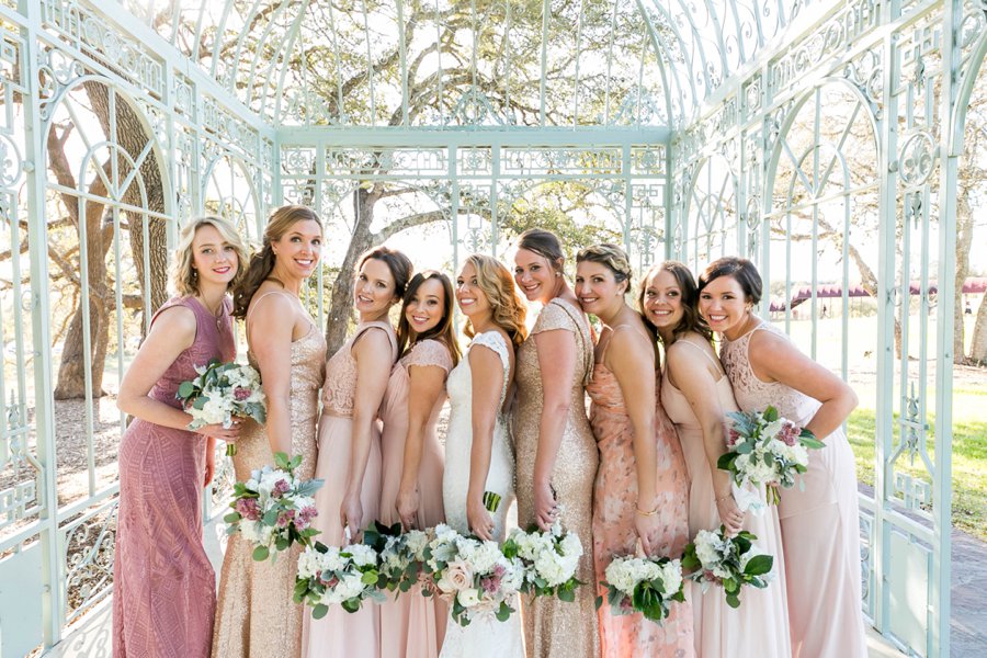 An Elegant Blush & Champagne Texas Destination Wedding via TheELD.com