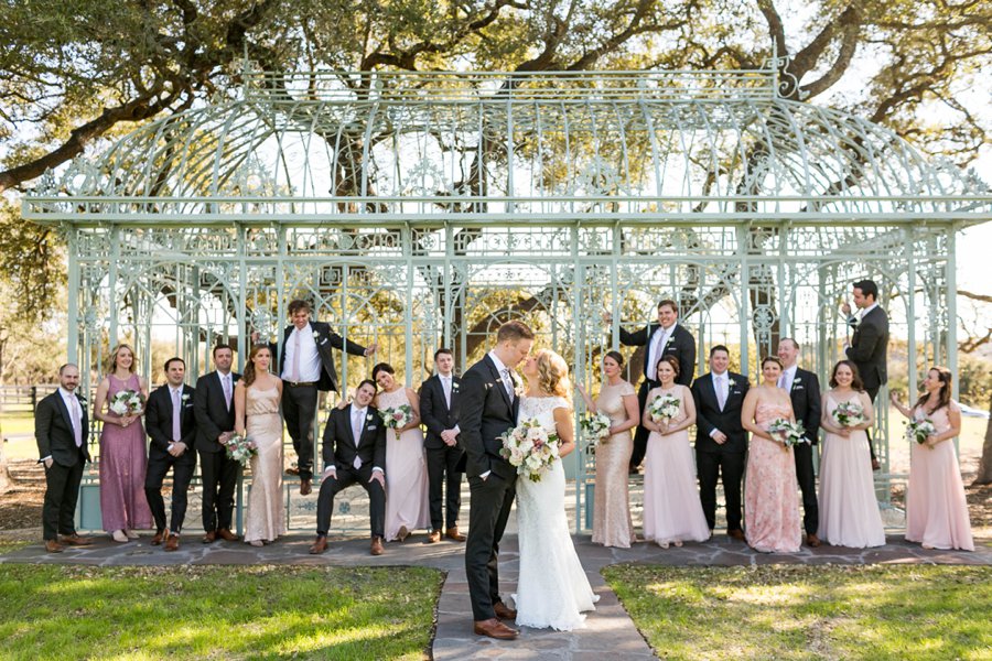 An Elegant Blush & Champagne Texas Destination Wedding via TheELD.com