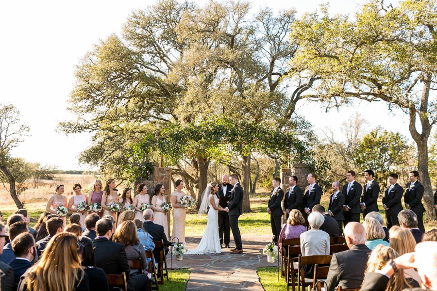 An Elegant Blush & Champagne Texas Destination Wedding via TheELD.com