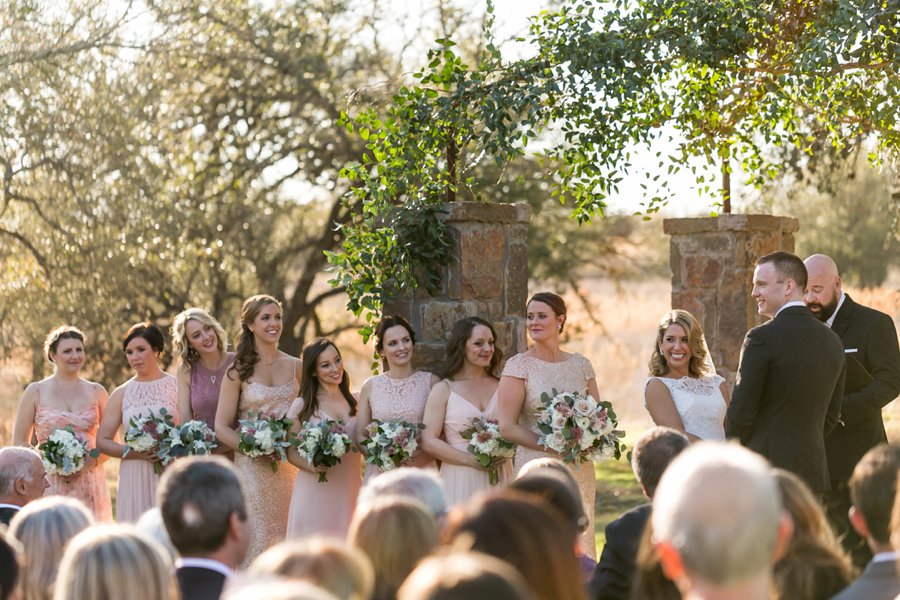 An Elegant Blush & Champagne Texas Destination Wedding via TheELD.com