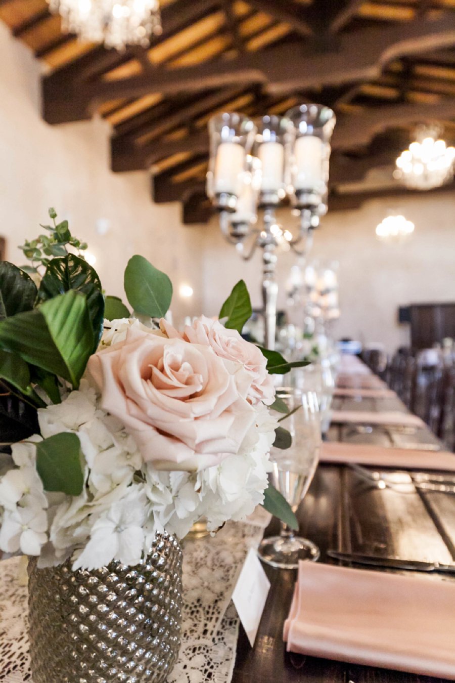 An Elegant Blush & Champagne Texas Destination Wedding via TheELD.com