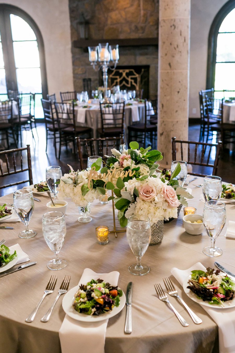 An Elegant Blush & Champagne Texas Destination Wedding via TheELD.com