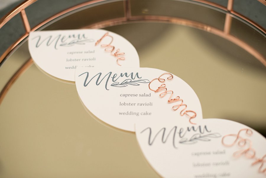 Modern Elegant Grey & Copper Wedding Ideas via TheELD.com