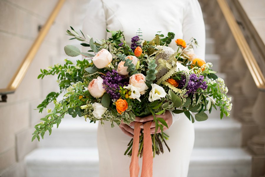 Modern Elegant Grey & Copper Wedding Ideas via TheELD.com