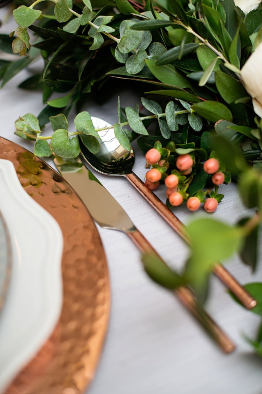 Modern Elegant Grey & Copper Wedding Ideas via TheELD.com