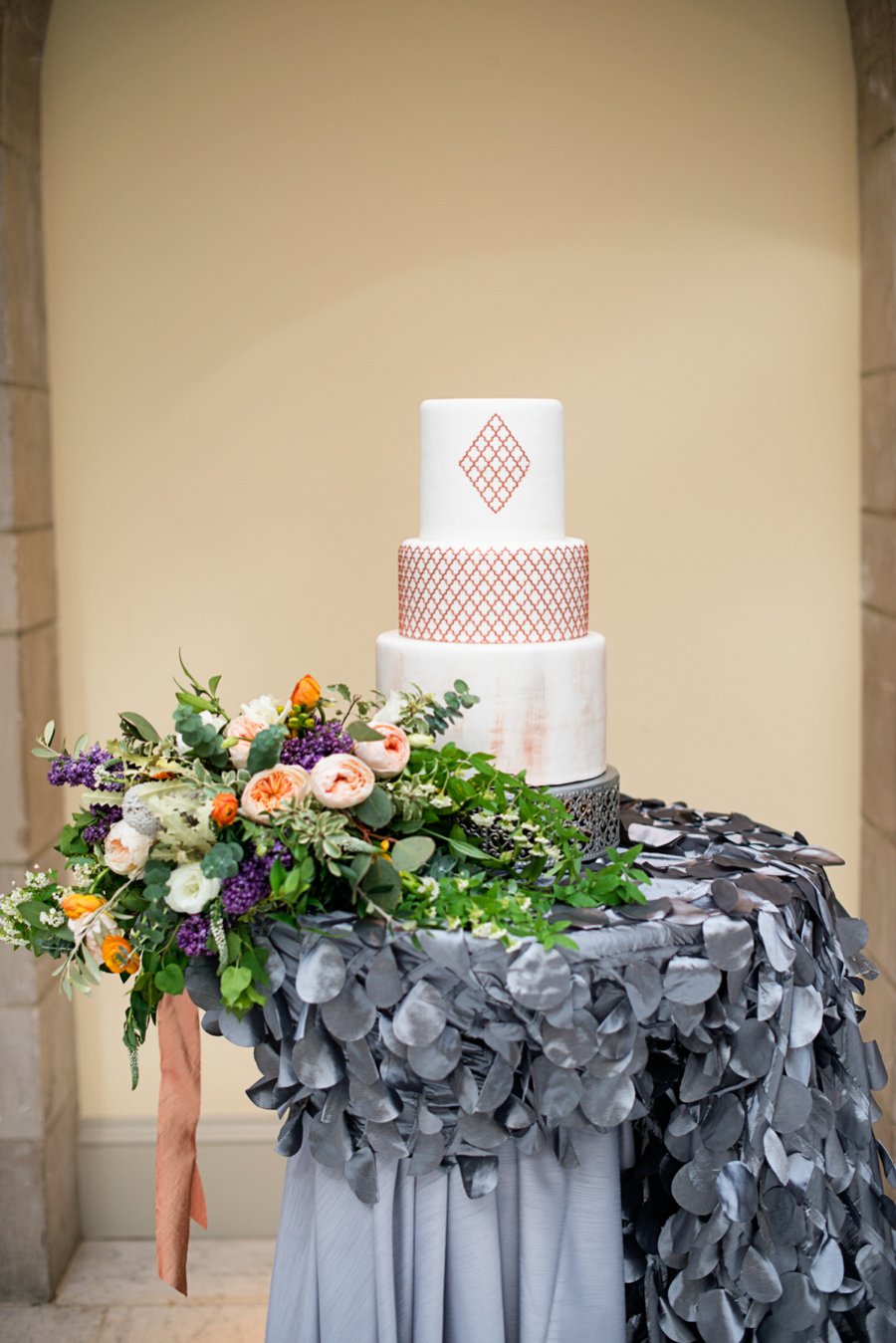 Modern Elegant Grey & Copper Wedding Ideas via TheELD.com