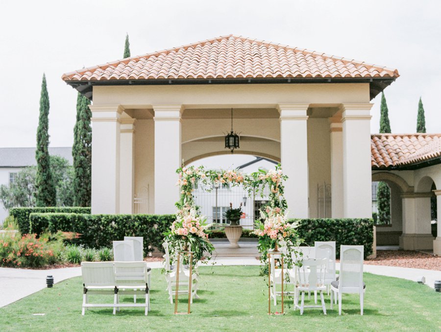 Romantic Peach and Coral Wedding Ideas via TheELD.com