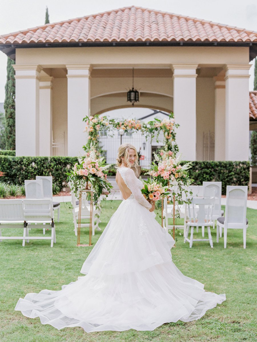 Romantic Peach and Coral Wedding Ideas via TheELD.com