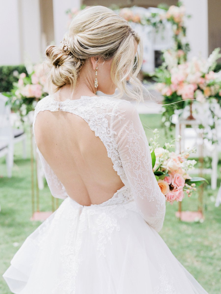 Romantic Peach and Coral Wedding Ideas via TheELD.com