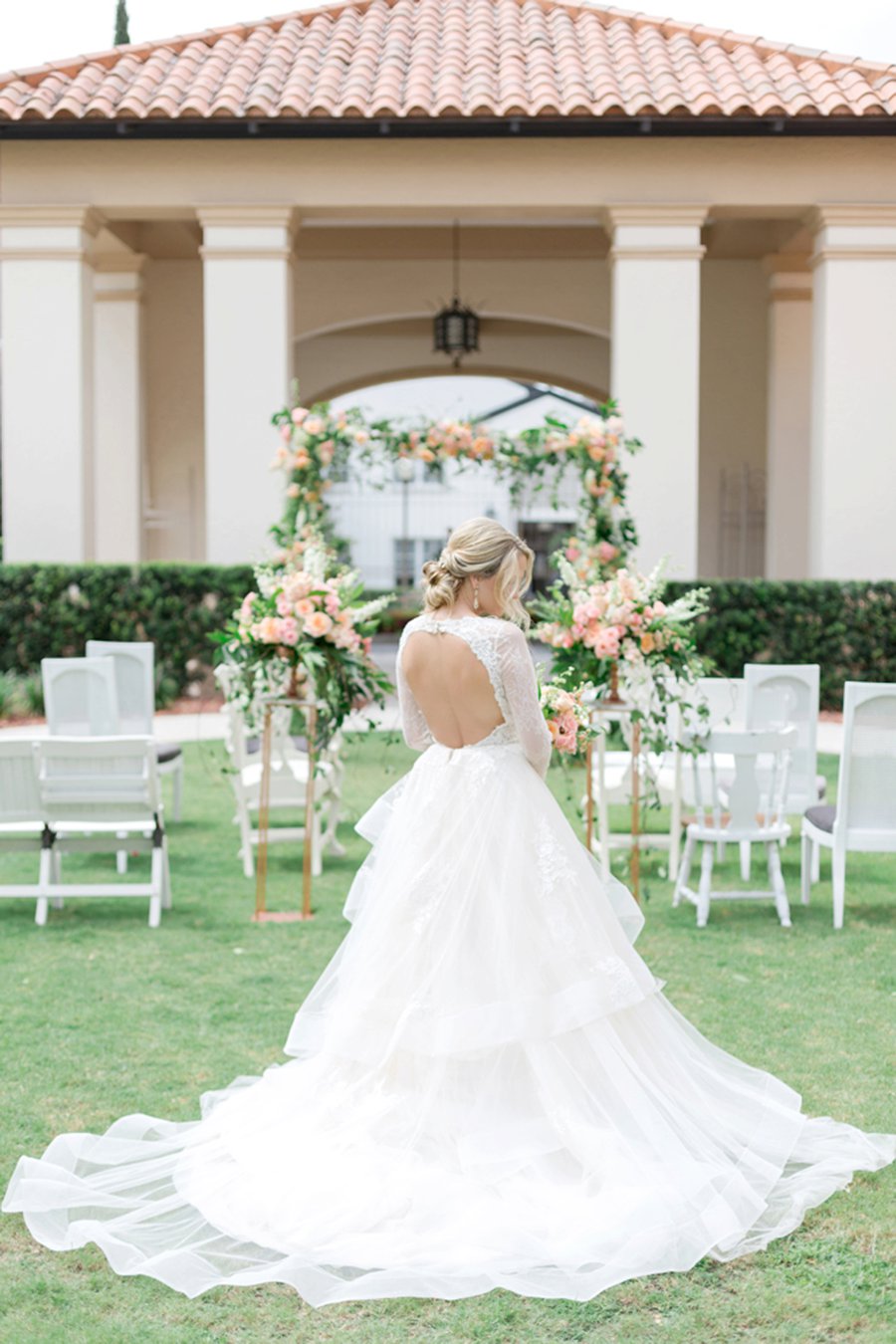 Romantic Peach and Coral Wedding Ideas via TheELD.com