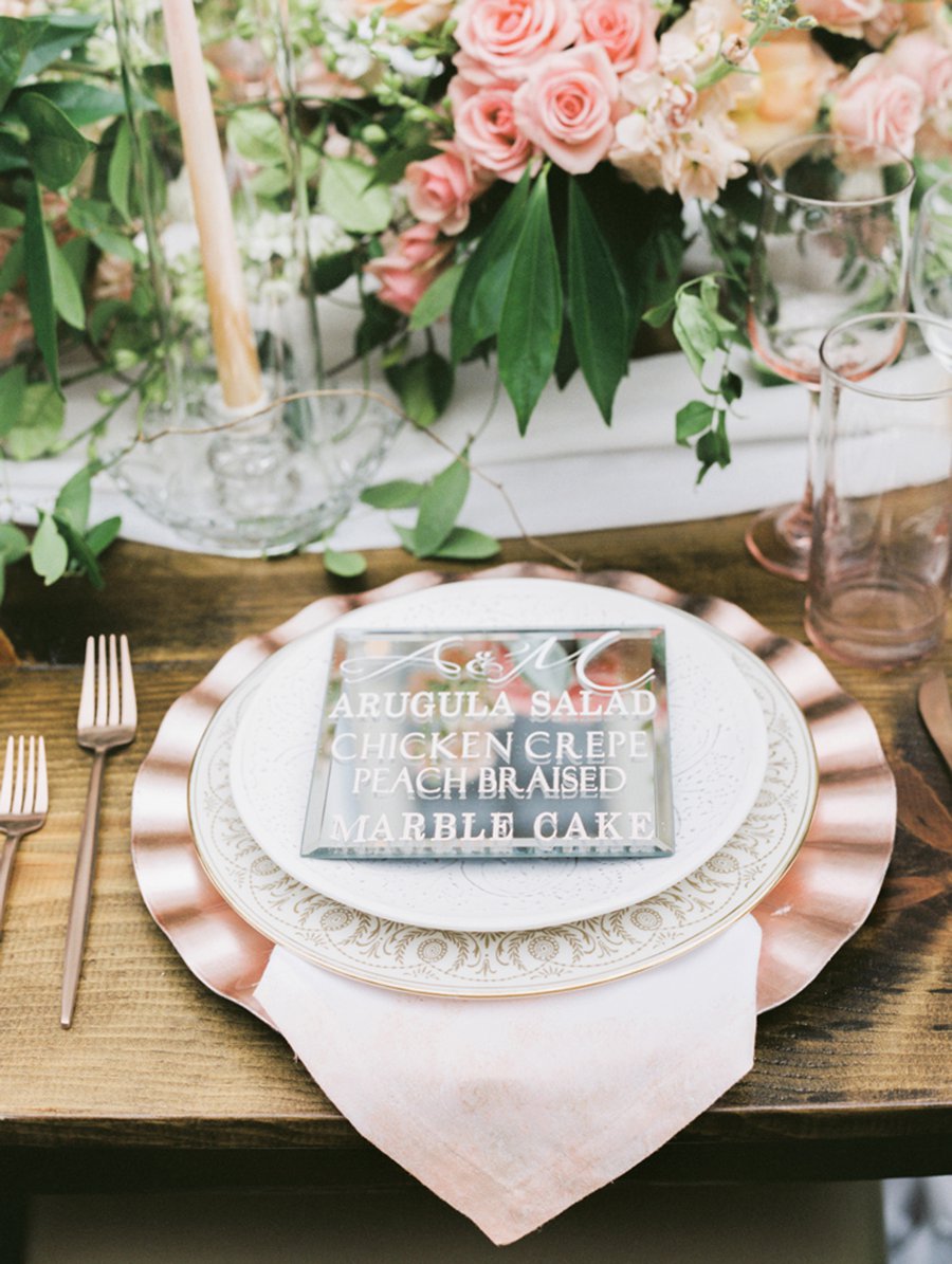 Romantic Peach and Coral Wedding Ideas via TheELD.com