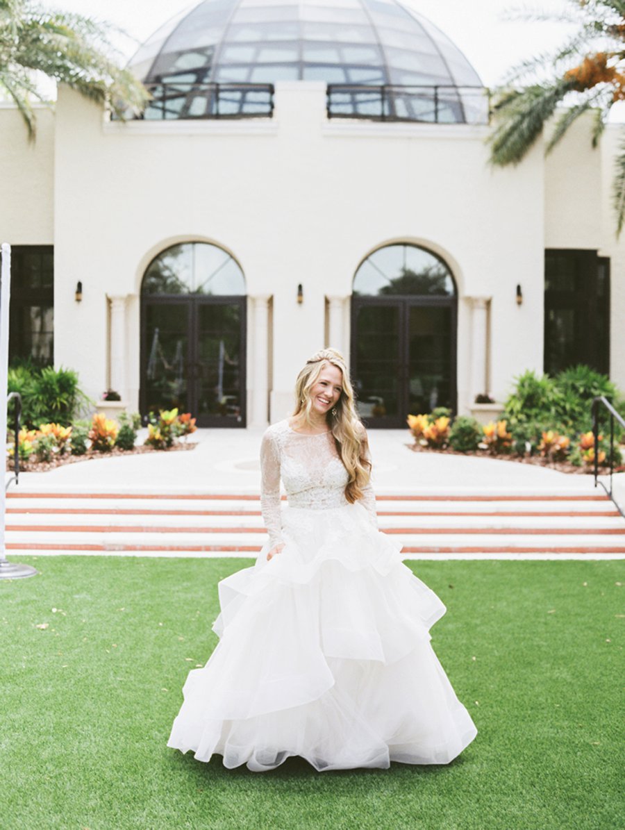 Romantic Peach and Coral Wedding Ideas via TheELD.com