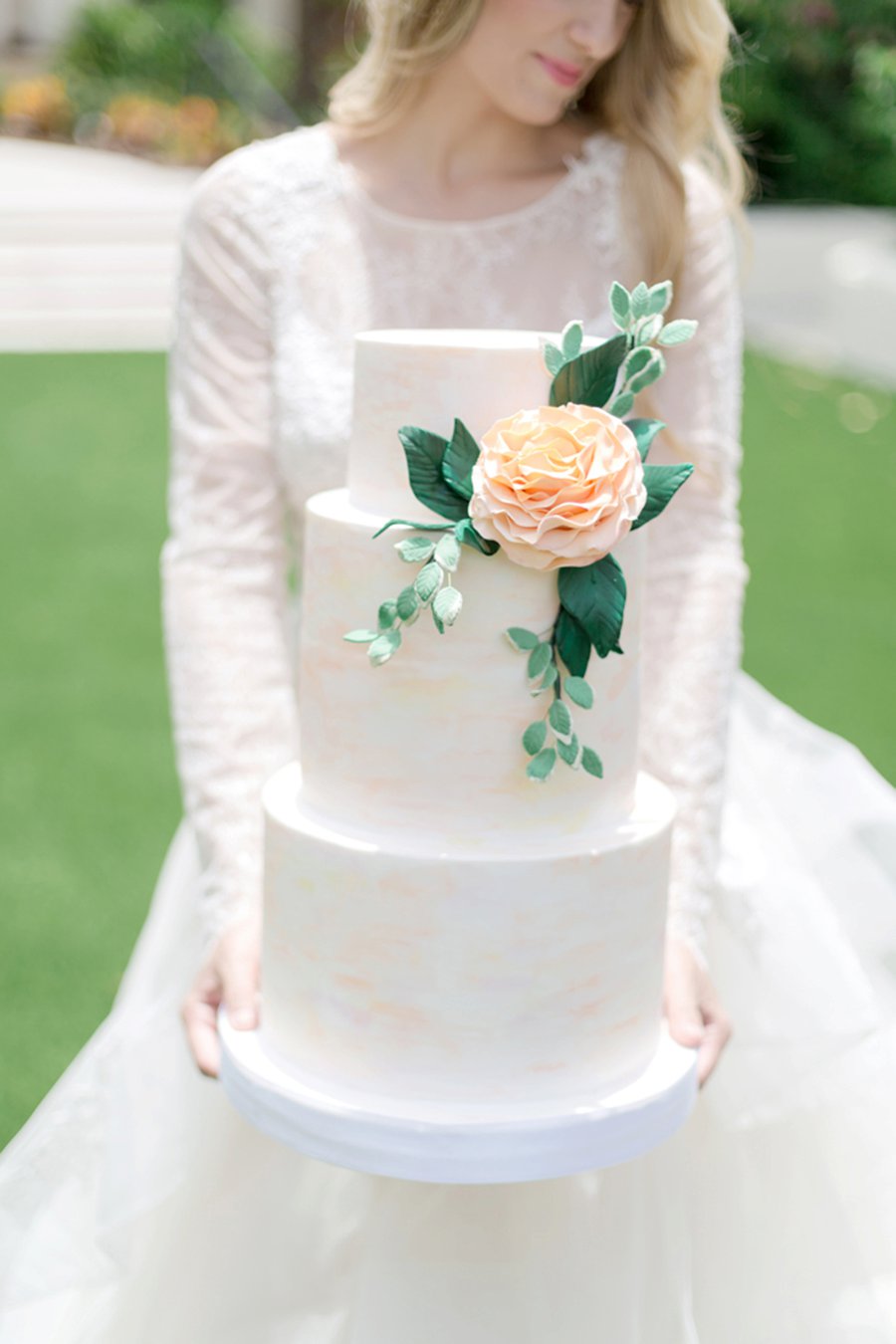 Romantic Peach and Coral Wedding Ideas via TheELD.com