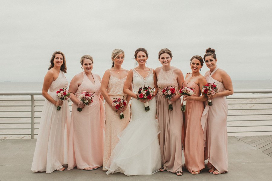 An Elegant Blush & Red Oceanfront Wedding via TheELD.com