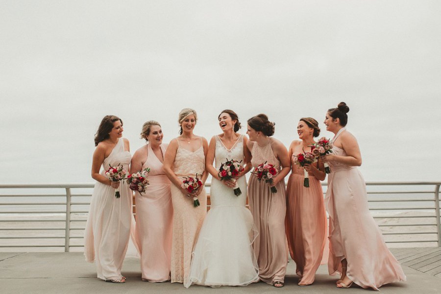 An Elegant Blush & Red Oceanfront Wedding via TheELD.com