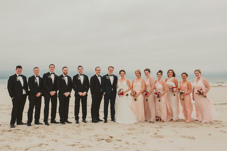 An Elegant Blush & Red Oceanfront Wedding via TheELD.com