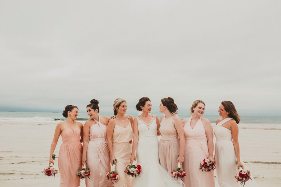 An Elegant Blush & Red Oceanfront Wedding via TheELD.com