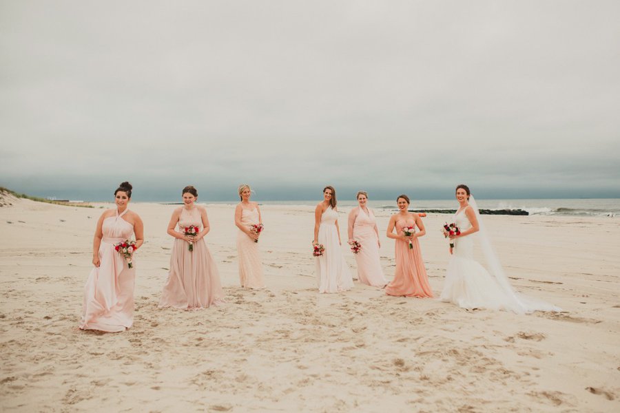 An Elegant Blush & Red Oceanfront Wedding via TheELD.com