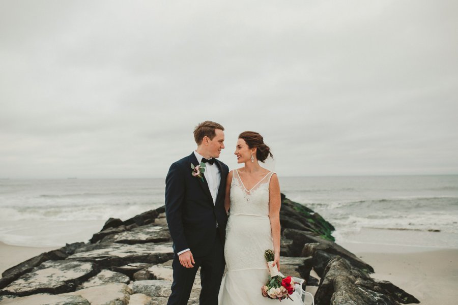 An Elegant Blush & Red Oceanfront Wedding via TheELD.com