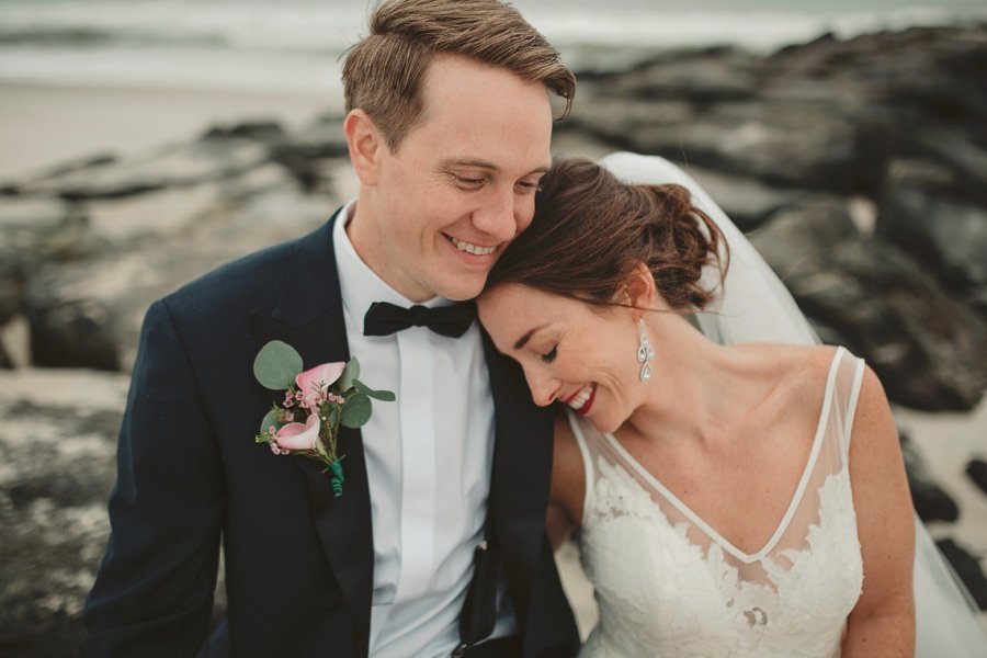 An Elegant Blush & Red Oceanfront Wedding via TheELD.com