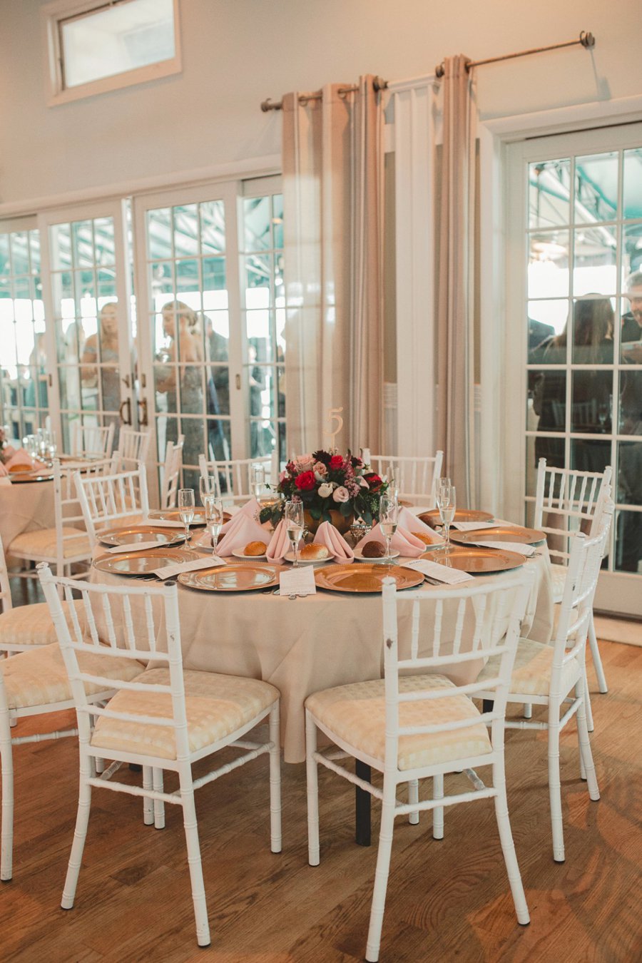 An Elegant Blush & Red Oceanfront Wedding via TheELD.com