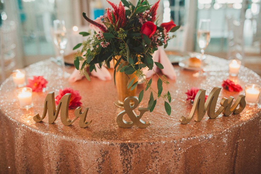 An Elegant Blush & Red Oceanfront Wedding via TheELD.com