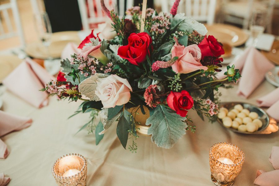 An Elegant Blush & Red Oceanfront Wedding via TheELD.com