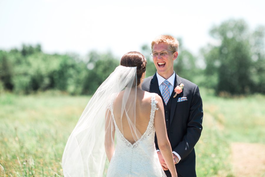 A Rustic Blue & Pink New York Wedding via TheELD.com