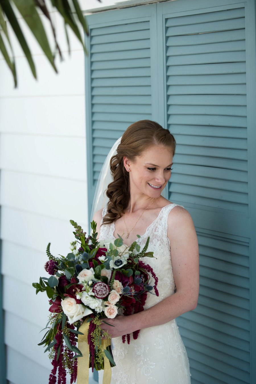 A Burgundy & Navy Florida Beach Wedding via TheELD.com