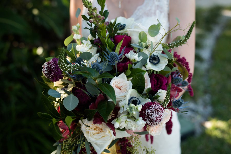 A Burgundy & Navy Florida Beach Wedding via TheELD.com