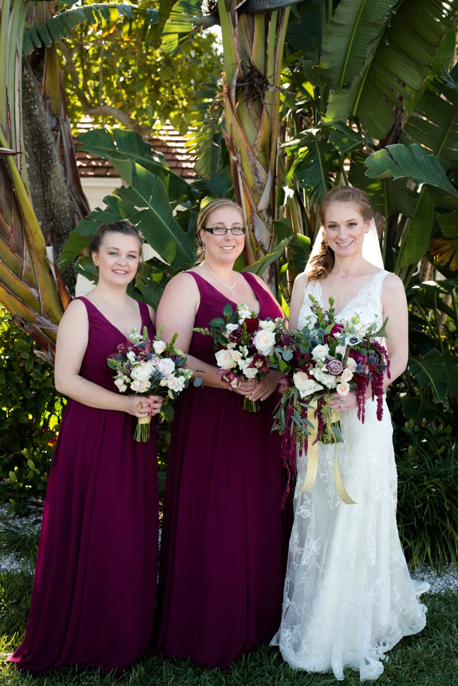 A Burgundy & Navy Florida Beach Wedding via TheELD.com