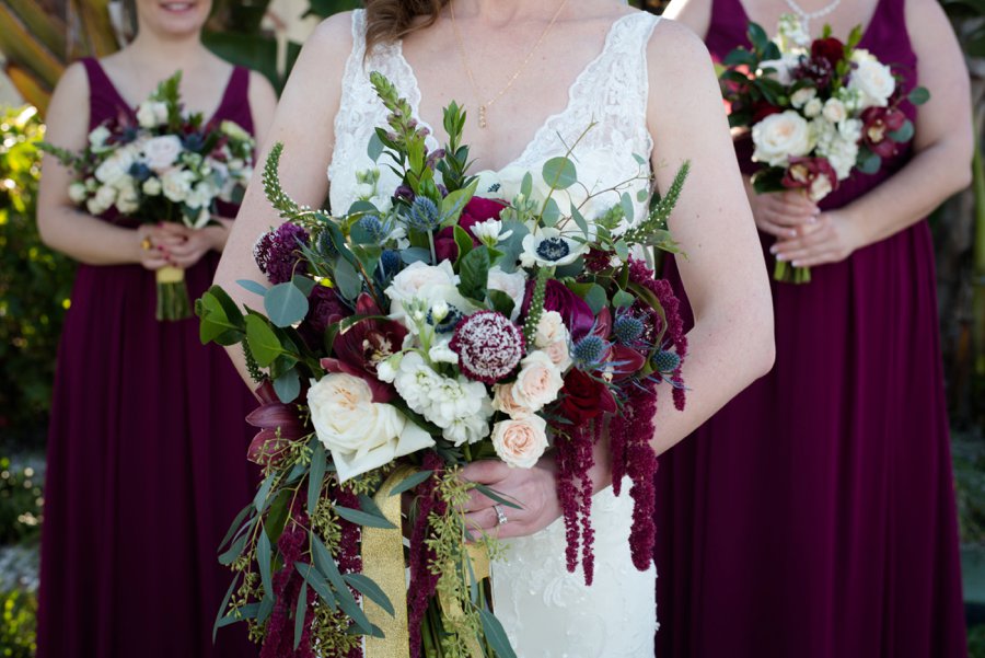 A Burgundy & Navy Florida Beach Wedding via TheELD.com