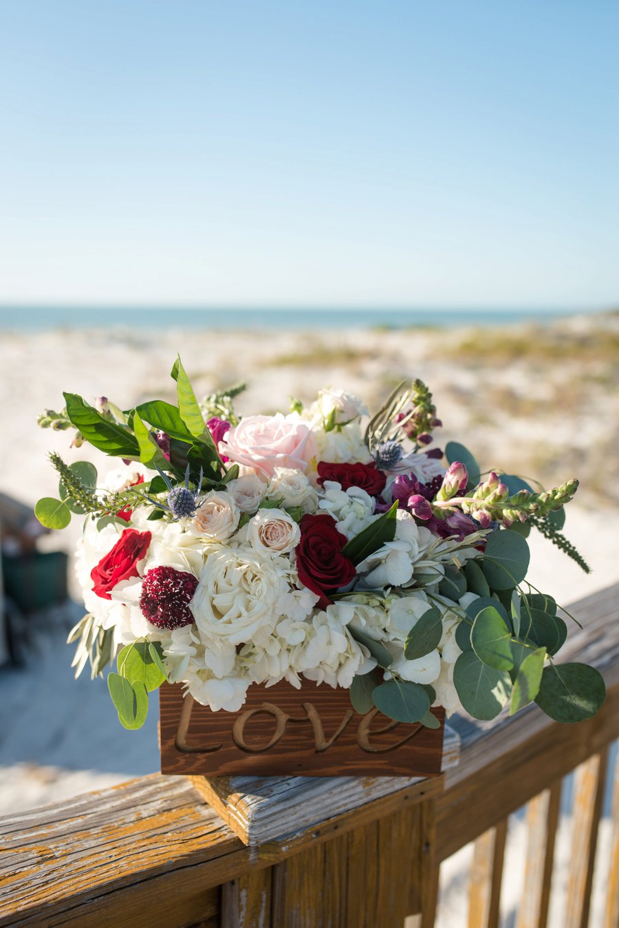 A Burgundy & Navy Florida Beach Wedding via TheELD.com