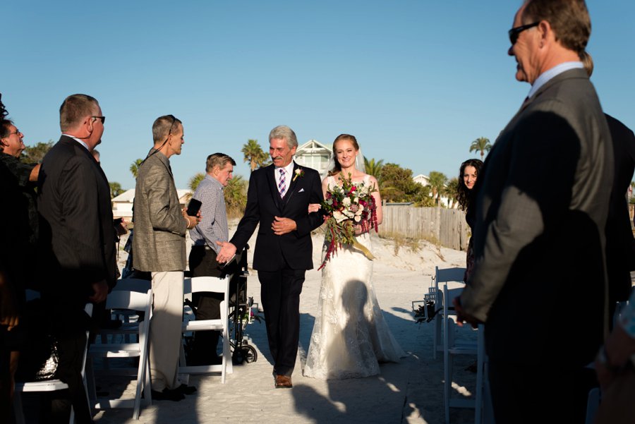 A Burgundy & Navy Florida Beach Wedding via TheELD.com