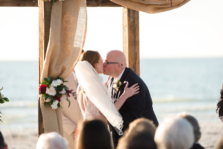 A Burgundy & Navy Florida Beach Wedding via TheELD.com