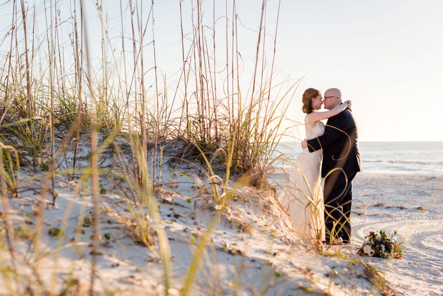 A Burgundy & Navy Florida Beach Wedding via TheELD.com