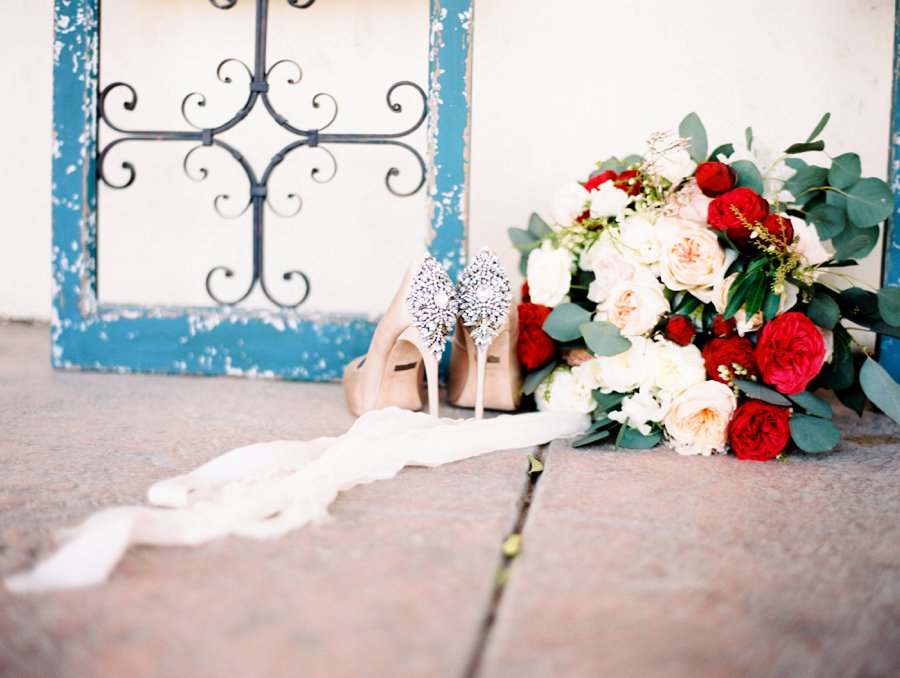 Red & White Rustic Boho Wedding Ideas via TheELD.com