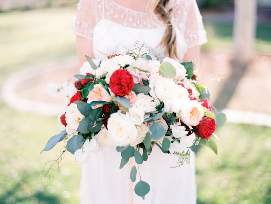 Red & White Rustic Boho Wedding Ideas via TheELD.com