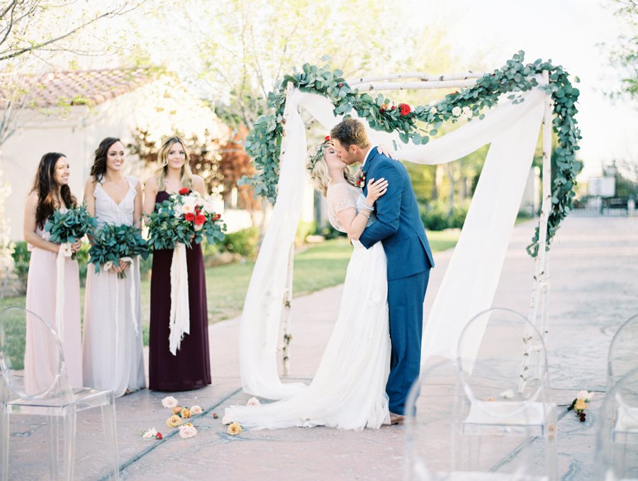 Red & White Rustic Boho Wedding Ideas via TheELD.com