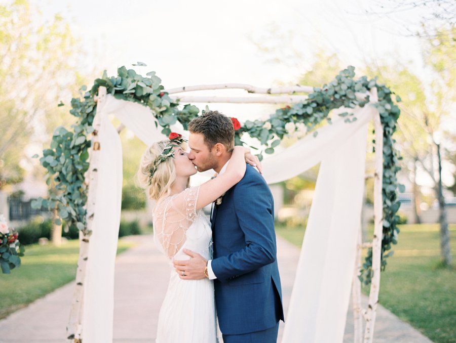 Red & White Rustic Boho Wedding Ideas via TheELD.com