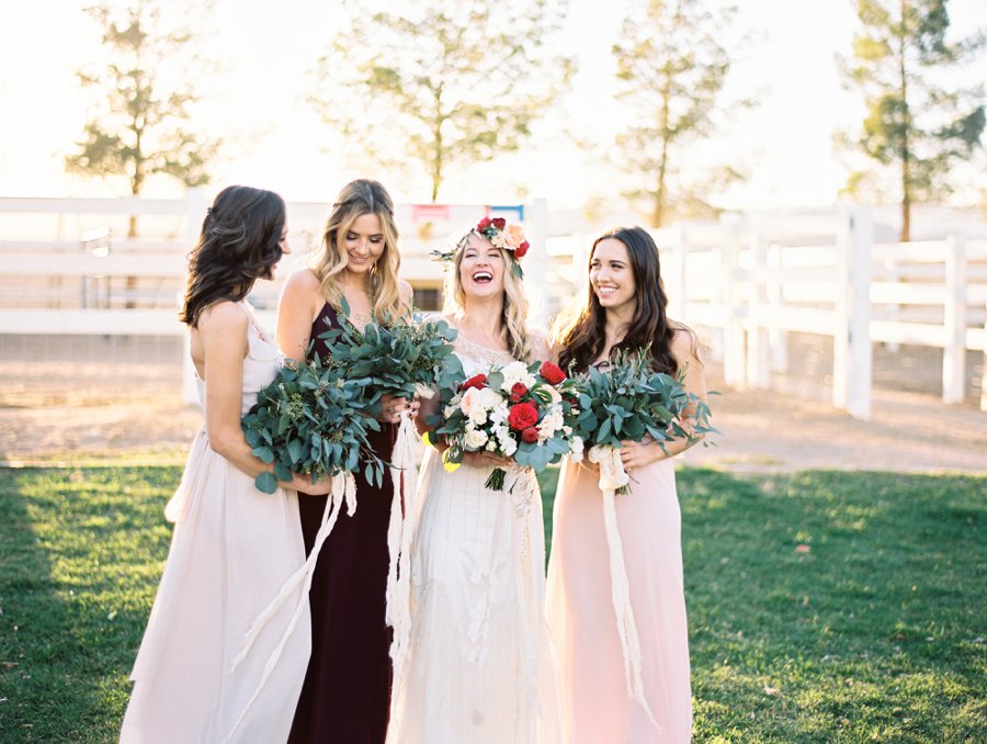 Red & White Rustic Boho Wedding Ideas via TheELD.com