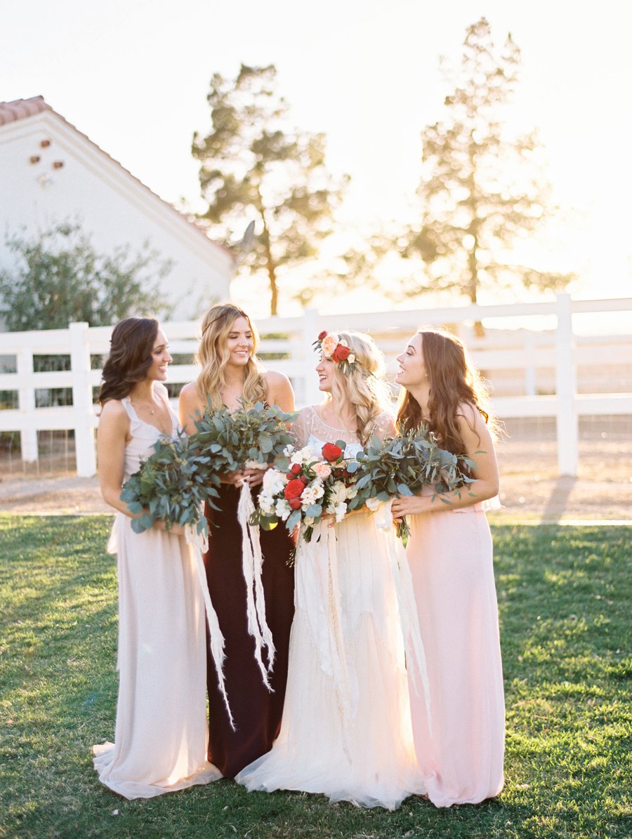 Red & White Rustic Boho Wedding Ideas via TheELD.com